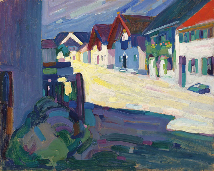 Murnau - Street 1908 Wassily Kandinsky Abstract Oil Painting